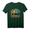 Zum Campen geboren zur Arbeit gezwungen Vintage Retro Camper T-Shirt – Lustiges Geschenk für Camper & Wohnmobilfahrer