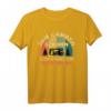 Zum Campen geboren zur Arbeit gezwungen Vintage Retro Camper T-Shirt – Lustiges Geschenk für Camper & Wohnmobilfahrer