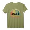Zum Campen geboren zur Arbeit gezwungen Vintage Retro Camper T-Shirt – Lustiges Geschenk für Camper & Wohnmobilfahrer