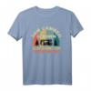 Zum Campen geboren zur Arbeit gezwungen Vintage Retro Camper T-Shirt – Lustiges Geschenk für Camper & Wohnmobilfahrer