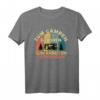 Zum Campen geboren zur Arbeit gezwungen Vintage Retro Camper T-Shirt – Lustiges Geschenk für Camper & Wohnmobilfahrer