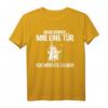 Lustiges T-Shirt mit Spruch 'Man bringe mir eine Tür - Ich möchte gehen' – Witziges Design für Männer, klassisch geschnitten