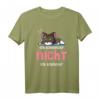 Katzen Ich schnarche nicht, ich schnurre Damen T-Shirt - Bequeme Schlafbekleidung mit süßer Katzen-Motiv, perfekt als Geschenk zu Weihnachten und Geburtstag