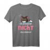 Katzen Ich schnarche nicht, ich schnurre Damen T-Shirt - Bequeme Schlafbekleidung mit süßer Katzen-Motiv, perfekt als Geschenk zu Weihnachten und Geburtstag