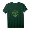 Green Alien Face T-Shirt mit UFO-Design – Ideal für UFO-Jäger, Area 51 & Roswell Fans, Verschörungstheoretiker