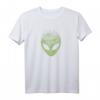 Green Alien Face T-Shirt mit UFO-Design – Ideal für UFO-Jäger, Area 51 & Roswell Fans, Verschörungstheoretiker