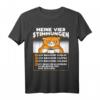 Lustiges Katzen Kaffee Urlaub Müde T-Shirt – Humorvolles Design für Katzen- und Kaffeefans, ideal für Alltag und Geschenke