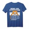Lustiges Katzen Kaffee Urlaub Müde T-Shirt – Humorvolles Design für Katzen- und Kaffeefans, ideal für Alltag und Geschenke