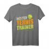 Bester Tennis Trainer aller Zeiten Tennistrainer Geschenk T-Shirt - Coole Geschenkidee für Tenniscoaches & Trainer