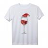 Weihnachten Mit Weinglas Funkelnde Herzen Rotwein Weihnachts T-Shirt - Lustiges Festtagsoutfit für Familie & Freunde
