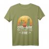 Cats and Wine make everything fine - Lustiges Katzen Wein T-Shirt für Wein- und Katzenliebhaber, perfekt als Geschenk zum Geburtstag oder Weinabend