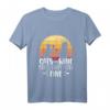 Cats and Wine make everything fine - Lustiges Katzen Wein T-Shirt für Wein- und Katzenliebhaber, perfekt als Geschenk zum Geburtstag oder Weinabend