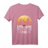 Cats and Wine make everything fine - Lustiges Katzen Wein T-Shirt für Wein- und Katzenliebhaber, perfekt als Geschenk zum Geburtstag oder Weinabend