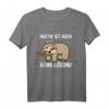 Hektik Ist Auch Keine Lösung Lustiges Faultier T-Shirt – Humorvolles Geschenk für Damen & Herren gegen Stress im Alltag