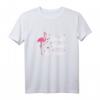 Party Feiern Saufen Wein Sekt Flamingo T-Shirt - Lustiges Mädelsabend & Junggesellinnenabschied Outfit für Frauen