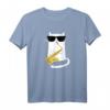 Lustiges Katzen-tragende Sonnenbrillen Saxophon spielt T-Shirt – Perfektes Geschenk für Musiker, Saxophonisten und Katzenliebhaber zu Geburtstagen & Weihnachten