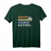 Echte Männer haben Katzen Katzenpapa T-Shirt - Lustiges Geschenk für Katzenliebhaber, Vatertag, Geburtstag & Weihnachten