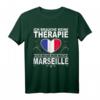 Französisches Reise T-Shirt mit Flagge - Marseille Urlaub Geschenk für Frankreich-Liebhaber, Männer und Frauen, perfekt für Reisen, Vatertag, Muttertag und Geburtstage