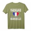 Französisches Reise T-Shirt mit Flagge - Marseille Urlaub Geschenk für Frankreich-Liebhaber, Männer und Frauen, perfekt für Reisen, Vatertag, Muttertag und Geburtstage