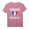 Französisches Reise T-Shirt mit Flagge - Marseille Urlaub Geschenk für Frankreich-Liebhaber, Männer und Frauen, perfekt für Reisen, Vatertag, Muttertag und Geburtstage
