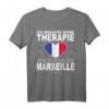 Französisches Reise T-Shirt mit Flagge - Marseille Urlaub Geschenk für Frankreich-Liebhaber, Männer und Frauen, perfekt für Reisen, Vatertag, Muttertag und Geburtstage