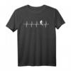 Skifahren Herzschlag T-Shirt – Perfektes Geschenk für Skifahrer, die ihr Herz für den Wintersport schlagen