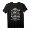Legenden 1987 Geboren Geschenk - Geburtstag T-Shirt für Damen und Herren, Perfektes Jahrgangs-Spruchshirt für 1987 Geborene