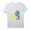 Kinder Geburtstags T-Shirt für 4 Jahre alt - Dinosaurier Dino Party Motiv, lustiges Geschenk für Jungen und Mädchen