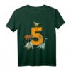 Kinder Geburtstagsshirt 5 Jahre Junge Dinosaurier Dino T-Shirt - Lustiges Dino T-Shirt für den besonderen Geburtstag