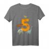 Kinder Geburtstagsshirt 5 Jahre Junge Dinosaurier Dino T-Shirt - Lustiges Dino T-Shirt für den besonderen Geburtstag