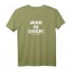 Exclusive War Is Over Limited Edition Black T-Shirt - Politisches Statement gegen Krieg, hochwertig mit doppelt genähtem Saum