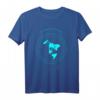 Flat Earth T-Shirt mit Gleasons Standardkarte – Provokatives Design mit flacher Erde für Verschwörungstheoretiker