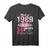 Made in 1989 34. Geburtstag Geschenk für Frau und Mann - Vintage T-Shirt als limitierte Edition zum Geburtstag