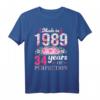 Made in 1989 34. Geburtstag Geschenk für Frau und Mann - Vintage T-Shirt als limitierte Edition zum Geburtstag
