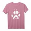 Fuchs Silhouette Fußabdruck T-Shirt für Umweltschutz & Klimaschutz - Unterstütze Naturschutz & Demo-Aktionen