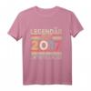 Kinder 7. Geburtstag T-Shirt - Legendär seit 2017, Perfektes Geschenk für Jungen und Mädchen zum 7. Geburtstag