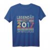 Kinder 7. Geburtstag T-Shirt - Legendär seit 2017, Perfektes Geschenk für Jungen und Mädchen zum 7. Geburtstag