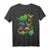 Dinosaurier-Arten Grafiken Dino T-Rex Jungen Dinosaurier T-Shirt – Perfektes Geschenk für Dino-Fans und Dino-Geburtstagspartys