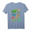 Dinosaurier-Arten Grafiken Dino T-Rex Jungen Dinosaurier T-Shirt – Perfektes Geschenk für Dino-Fans und Dino-Geburtstagspartys