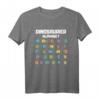 Dinosaurier Alphabet ABC T-Rex Dino Kinder T-Shirt – Perfekt für Dino-Fans im Kindergarten, Schule, Geburtstag, Weihnachten oder Ostern