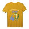 Kinder Dinosaurier T-Shirt zum 4. Geburtstag - Perfektes Geschenk für Jungen und Mädchen
