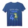 Kinder Dinosaurier T-Shirt zum 4. Geburtstag - Perfektes Geschenk für Jungen und Mädchen