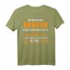 Ich bin stolzer Bruder einer wundervollen Schwester T-Shirt – Perfektes Geschenkidee für Bruder zu Weihnachten oder Geburtstag