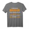 Ich bin stolzer Bruder einer wundervollen Schwester T-Shirt – Perfektes Geschenkidee für Bruder zu Weihnachten oder Geburtstag