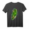 Grüner Papagei T-Shirt - Buntstiftartiges Tierdesign, Perfektes Geschenk für Tierliebhaber, Kinder und Freunde