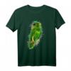 Grüner Papagei T-Shirt - Buntstiftartiges Tierdesign, Perfektes Geschenk für Tierliebhaber, Kinder und Freunde