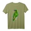 Grüner Papagei T-Shirt - Buntstiftartiges Tierdesign, Perfektes Geschenk für Tierliebhaber, Kinder und Freunde