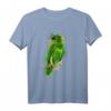 Grüner Papagei T-Shirt - Buntstiftartiges Tierdesign, Perfektes Geschenk für Tierliebhaber, Kinder und Freunde