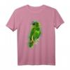 Grüner Papagei T-Shirt - Buntstiftartiges Tierdesign, Perfektes Geschenk für Tierliebhaber, Kinder und Freunde