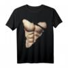 Humorvolles Muskel- & Sixpack T-Shirt für Männer - Lustiges Oberkörper-Design, Ironie & Spaß für Fitness-Fans